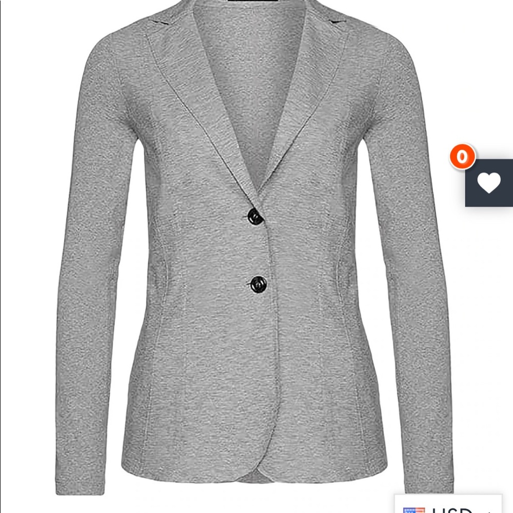 Marc Cain Heather Gray Knit Blazer